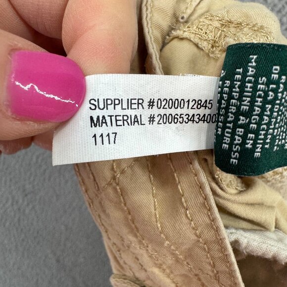 Lauren Ralph Lauren Jogger Pants Womens Khaki Beige Cotton Size 2 - Picture 7 of 12